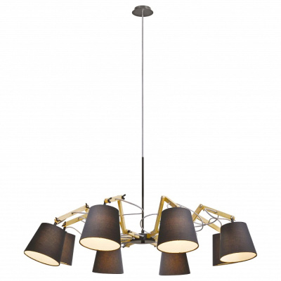 Подвесная люстра Arte Lamp Pinocchio A5700LM-8BK фото Подвесная люстра Arte Lamp Pinocchio A5700LM-8BK. Фото №2