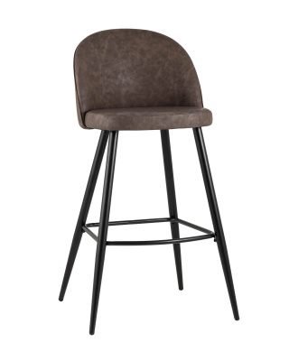 Стул барный Лион коричневая экокожа фото Стул барный Лион коричневая экокожа. Фото №2