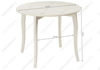 Стол деревянный Мантенья молочный. Фото