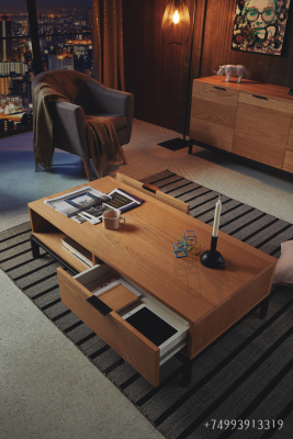 Журнальный стол DUPEN CT-912 Дуб MANHATTAN. Фото