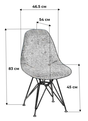 Стул Eames Измр/W. Фото №3