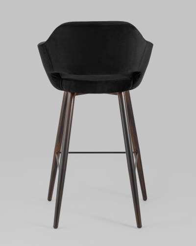 Стул барный Саймон велюр черный. Фото №6