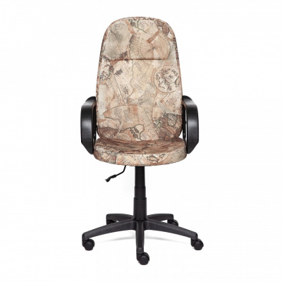 Компьютерное кресло LEADER ткань, Карта на бежевом  id - фото Компьютерное кресло LEADER ткань, Карта на бежевом  id -. Фото №2