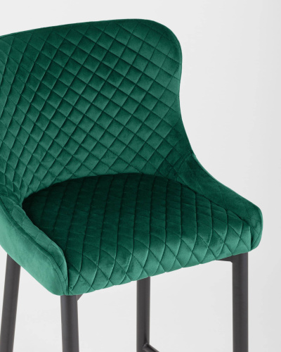 Стул полубарный Ститч велюр изумрудный. Фото №9