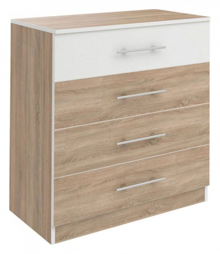 Оливия СТЛ.109.07 Комод с 4-мя ящиками Дуб сонома/Белый. Фото №1