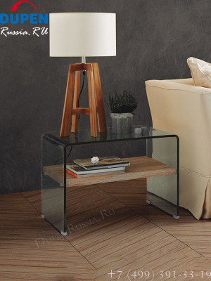 Тумба прикроватная DUPEN М-130 прозрачная. Фото