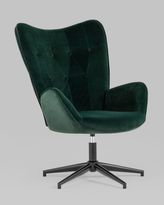 Кресло Филадельфия велюр изумрудный ножка черная фото Кресло Филадельфия велюр изумрудный ножка черная. Фото №3