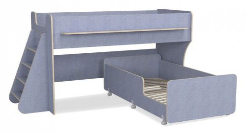 Кровать двухъярусная Р444, голубой. Фото №1