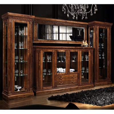 Шкаф с витриной Ривьера ГМ 5801; 5801-01. Фото