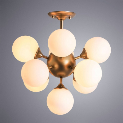 Люстра на штанге Arte Lamp Fobos A2704PL-9SG. Фото