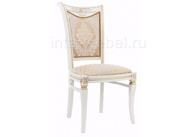 Стул деревянный Mariano молочный патина. Фото