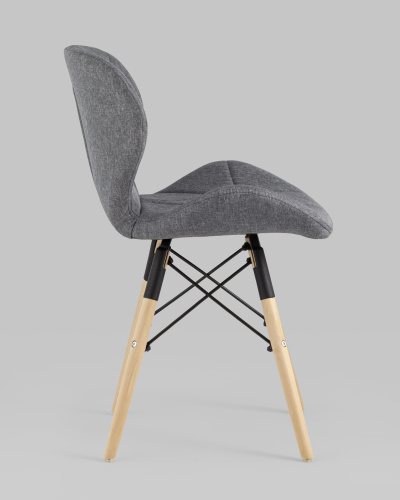 Стул Бон рогожка темно-серый. Фото №4