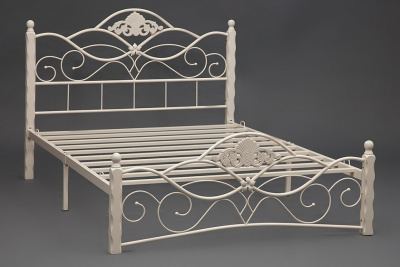 Кровать CANZONA дерево гевея/металл, 140*200 см (Double bed), Белый (butter white) фото Кровать CANZONA дерево гевея/металл, 140*200 см (Double bed), Белый (butter white). Фото №2