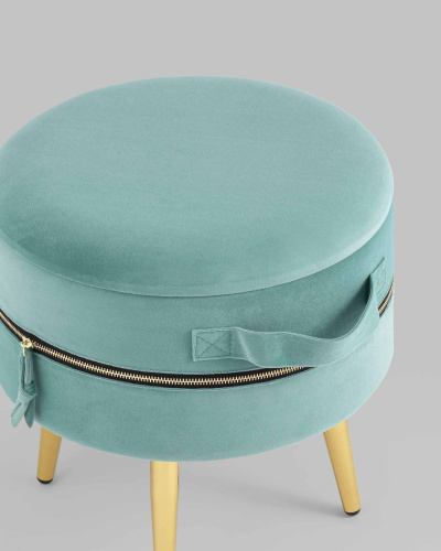Пуф Тильда велюр мятный. Фото №5