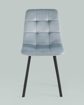 Стул Chilly велюр серо-голубой. Фото