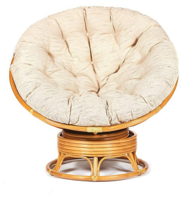 Кресло-качалка PAPASAN w 23/01 B / с подушкой / Honey (мед), ткань Старт фото Кресло-качалка PAPASAN w 23/01 B / с подушкой / Honey (мед), ткань Старт. Фото