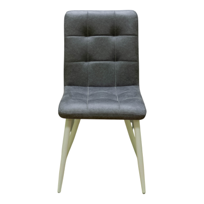 Стул Доби (Каркас (белый 9016 матовый) тк. коллекции Safari серый 018). Фото