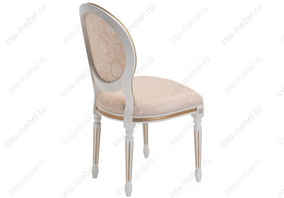 Стул деревянный Данте молочный с золотой патиной. Фото №4