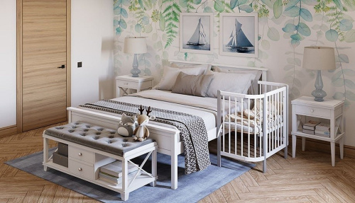 Кроватка Polini kids Simple 105, белый фото Кроватка Polini kids Simple 105, белый. Фото №12