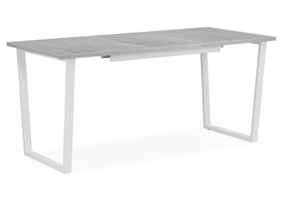 Стол деревянный Лота Лофт 120 25 мм бетон / белый матовый фото Стол деревянный Лота Лофт 120 25 мм бетон / белый матовый. Фото №2