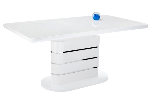 Стол стеклянный Plas 140 super white. Фото №1