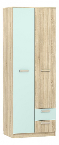 Акварель НМ 014.07 М Шкаф для одежды с ящиками Кэнди/Дуб сонома, Дуб Сонома. Фото №1