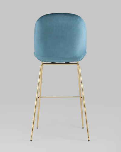 Стул барный Beetle со спинкой маренго. Фото №6