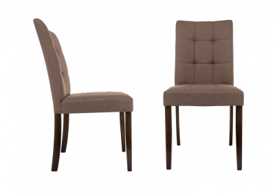 Стул деревянный Madina dark walnut / fabric brown фото Стул деревянный Madina dark walnut / fabric brown. Фото №2