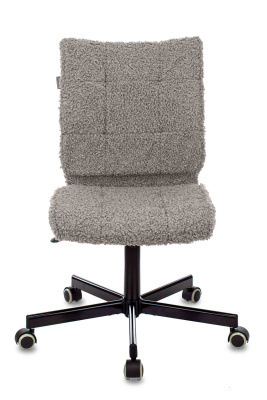 Кресло Бюрократ CH-330M серый экомех крестовина металл черный. Фото №4