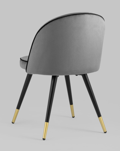 Стул Gabi LUX велюр серый фото Стул Gabi LUX велюр серый. Фото №7