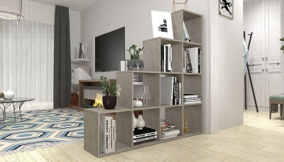 Стеллаж Polini Home Smart, серый. Фото