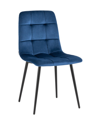 Стул Одди велюр синий. Фото