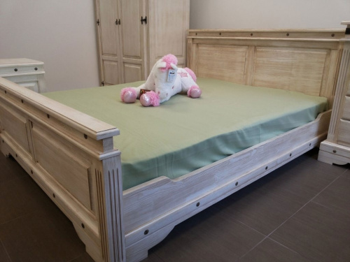 Кровать 2-сп. Викинг 01 (180) (браширование). Фото №2