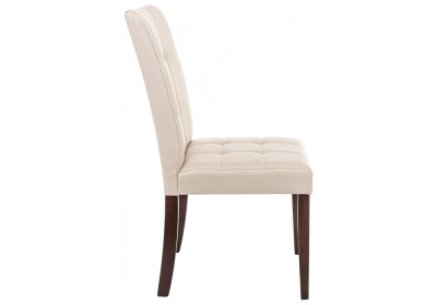Стул деревянный Madina dark walnut / fabric cream фото Стул деревянный Madina dark walnut / fabric cream. Фото №3