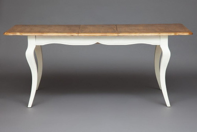 Стол Secret De Maison BORDEAUX  (mod.T9132) дерево береза, 76х150(+40)х90см, WASH BROWN/CREAM WHITE. Фото