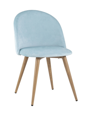 Стул Лион велюр пыльно-голубой. Фото