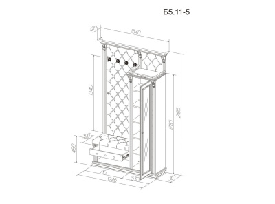 Прихожая Благо 5 Б 5.11-5 фото Прихожая Благо 5 Б 5.11-5. Фото №4