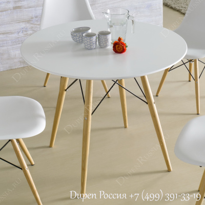 Круглый стол DUPEN RT-901 Белый фото Круглый стол DUPEN RT-901 Белый. Фото №2