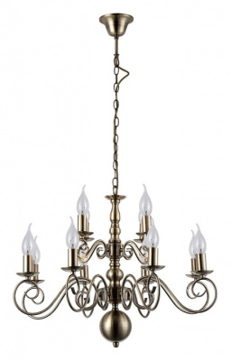 Подвесная люстра Arte Lamp 1129 A1129LM-12AB фото Подвесная люстра Arte Lamp 1129 A1129LM-12AB. Фото №2