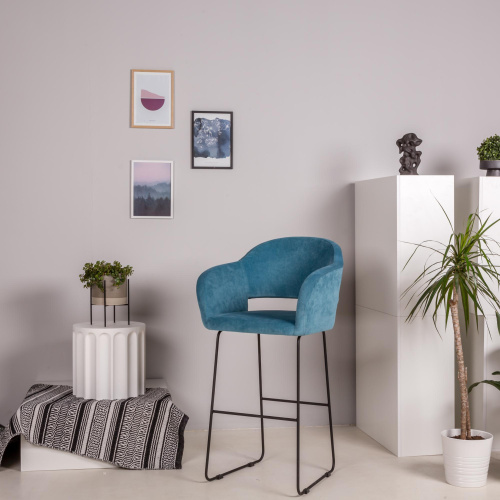 Кресло полубар Oscar Блю/ЛинкЗолот. Фото №7