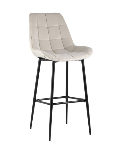 Стул барный Флекс велюр бежевый. Фото №1