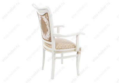 Стул деревянный Mariano молочное патина. Фото