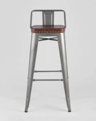 Стул барный TOLIX SOFT серебристый. Фото №4