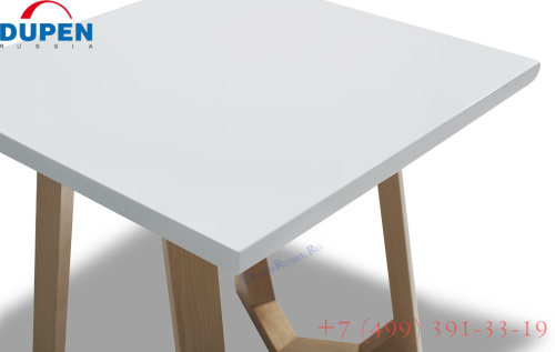 Стол журнальный J1692C Белый/Ясень. Фото №11