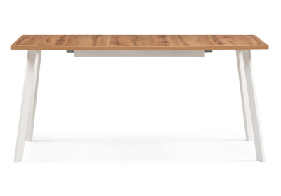 Стол деревянный Стол раскладной Колон Лофт 120 25 мм дуб вотан / белый матовый. Фото №3