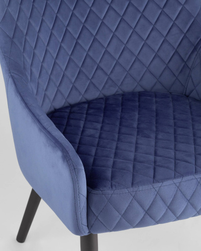 Кресло Ститч велюр королевский синий. Фото №10