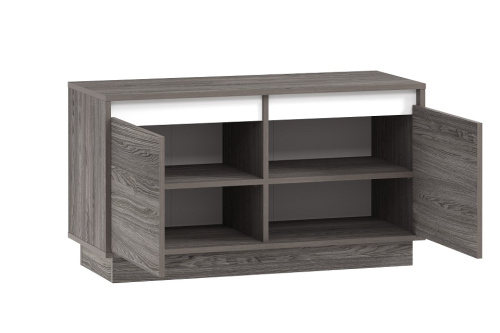 Тумба НМ 040.53 Virginia   Белый Скандинавский/Ясень Анкор темный. Фото №2