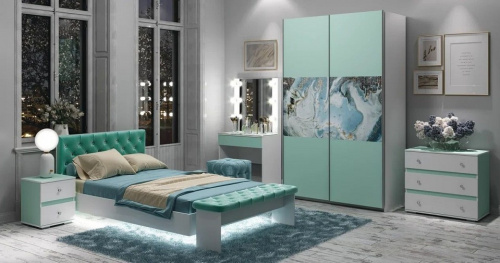 Шкаф-купе Тифани,зеленый. Фото №6